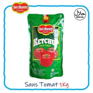 Del Monte Ketchup & Extra Hot Saus Tomat Pouch 1 KG